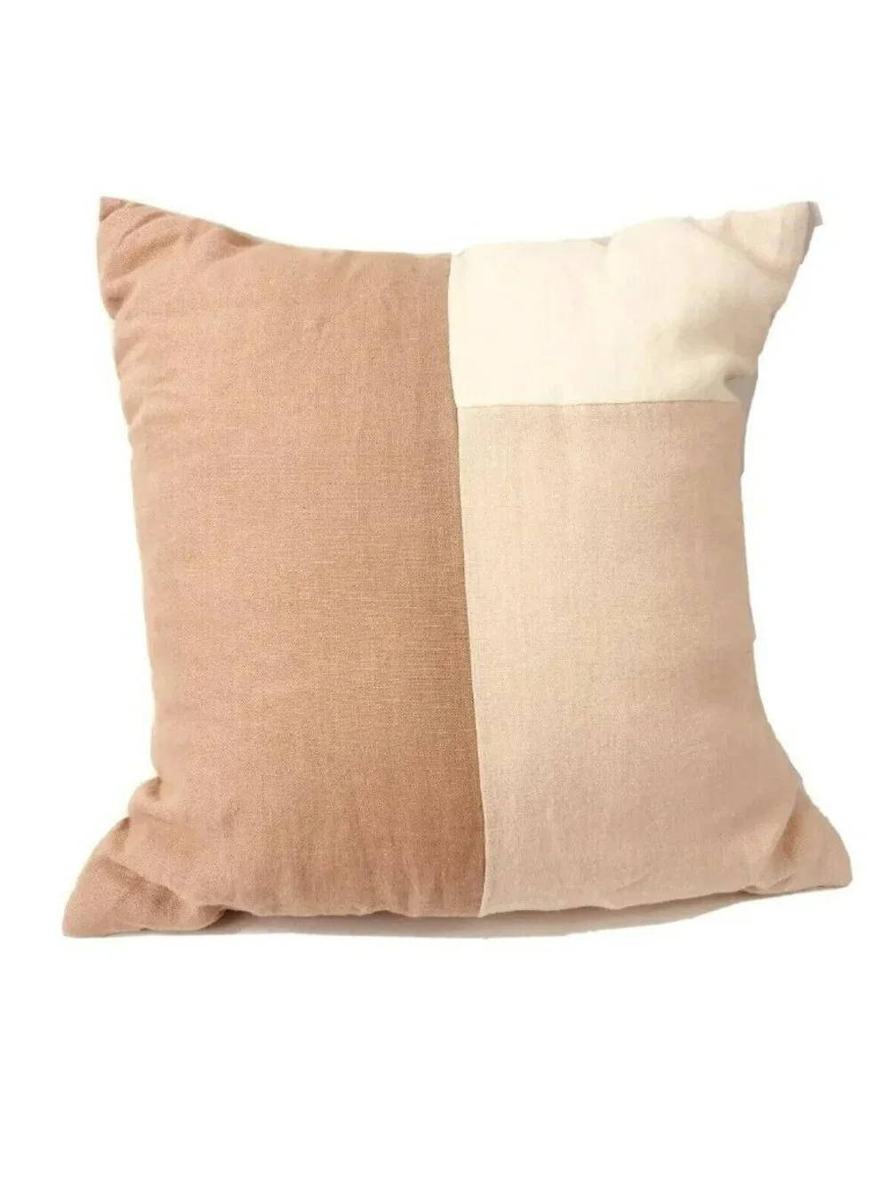 Project 62 Linen Throw Pillow 18 inch Color Block Pink